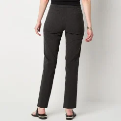 Liz Claiborne Lisa Womens Straight Mid Rise Pull-On Pant