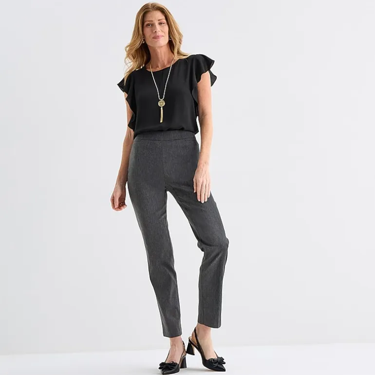 Liz Claiborne Lisa Womens Straight Pull-On Pant