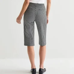 Liz Claiborne Lisa Womens Stretch Fabric Straight Mid Rise Capri Pant
