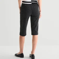 Liz Claiborne Lisa Womens Stretch Fabric Straight Mid Rise Capri Pant