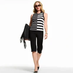 Liz Claiborne Lisa Womens Straight Capri Pant