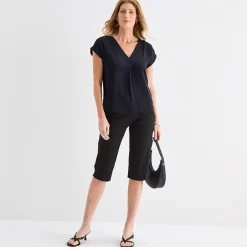 Liz Claiborne Lisa Womens Straight Capri Pant