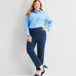 Liz Claiborne Lisa Womens Straight Pull-On Pant