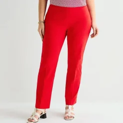 Liz Claiborne Lisa Womens Straight Pull-On Pant