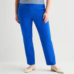 Liz Claiborne Lisa Womens Straight Pull-On Pant