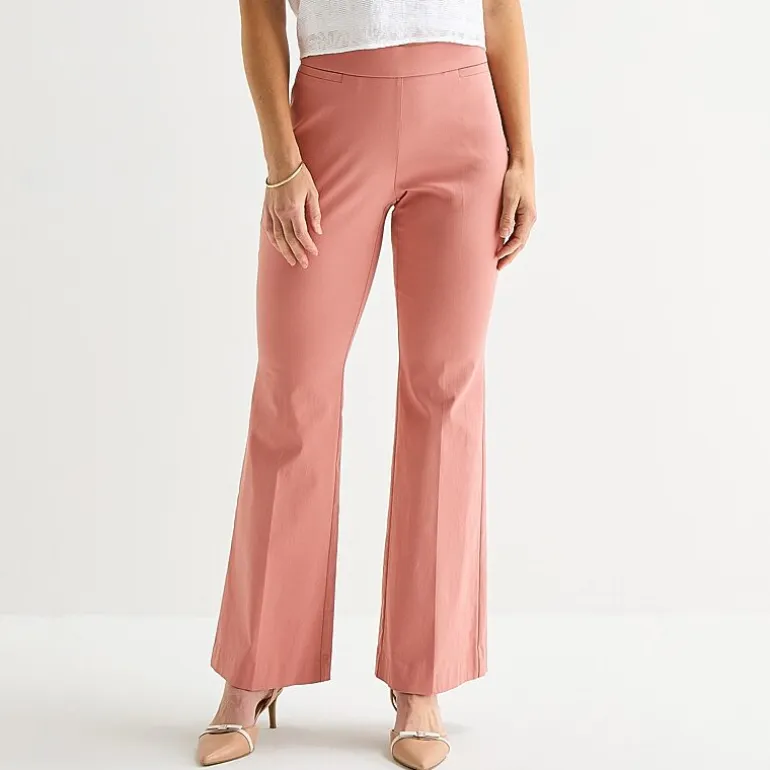 Liz Claiborne Lisa Womens Tall Flare Pull-On Pant