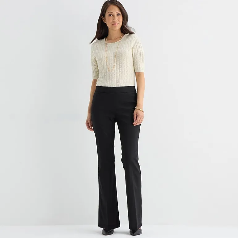 Liz Claiborne Lisa Womens Tall Flare Pull-On Pant
