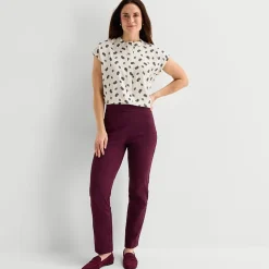 Liz Claiborne Lisa Womens Tall Straight Pull-On Pant