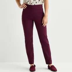 Liz Claiborne Lisa Womens Tall Straight Pull-On Pant