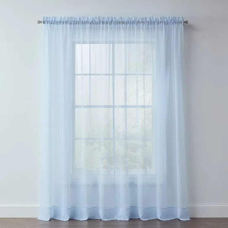Liz Claiborne Lisette Grommet Top Sheer Single Curtain Panel