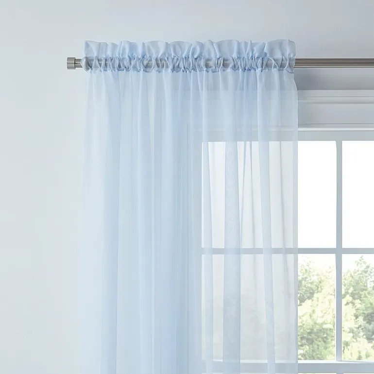 Liz Claiborne Lisette Grommet Top Sheer Single Curtain Panel