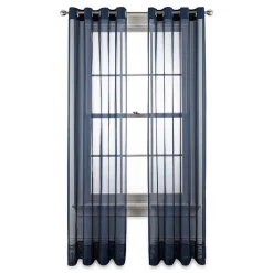Liz Claiborne Lisette Grommet Top Sheer Single Curtain Panel