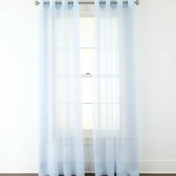 Liz Claiborne Lisette Grommet Top Sheer Single Curtain Panel