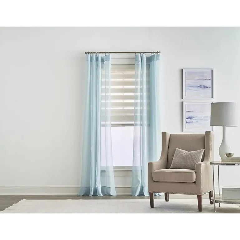 Liz Claiborne Lisette Rod Pocket Sheer Single Curtain Panel