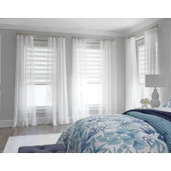 Liz Claiborne Lisette Rod Pocket Sheer Single Curtain Panel