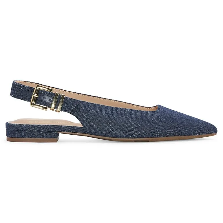 Liz Claiborne Shae Womens Pointed Closed Toe Ballet Flats