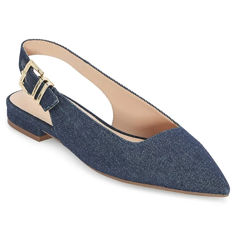 Liz Claiborne Shae Womens Pointed Closed Toe Ballet Flats