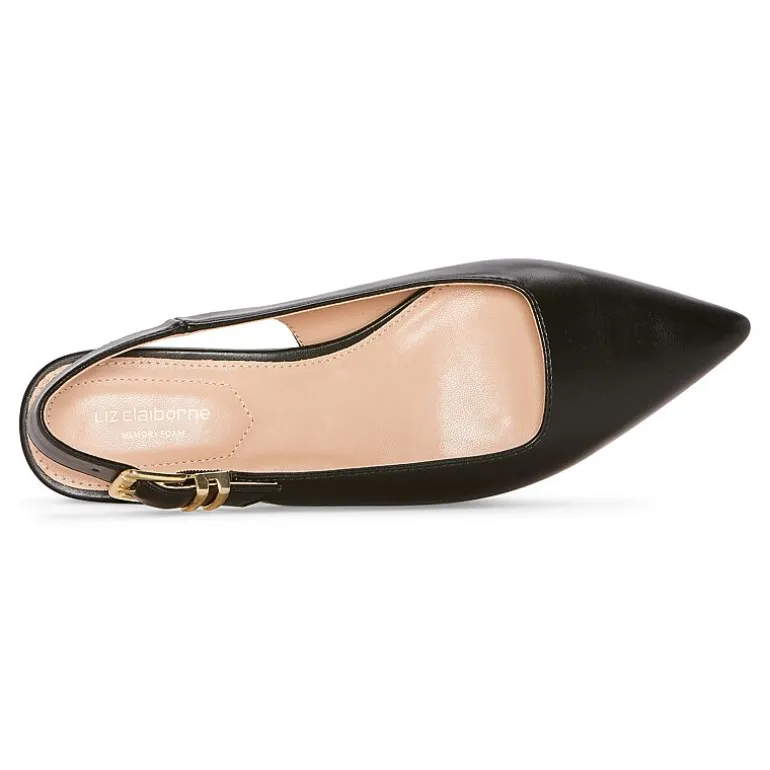 Liz Claiborne Shae Womens Pointed Closed Toe Ballet Flats