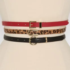 Liz Claiborne Skinny Belt Combo Set 3-pc. Womens Belt