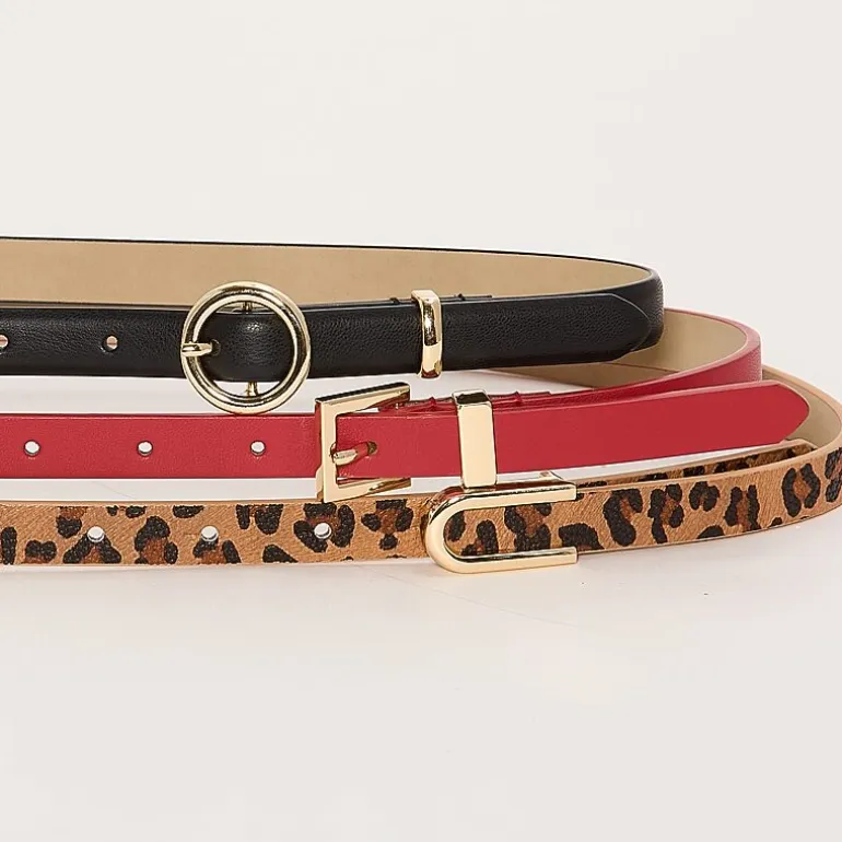 Liz Claiborne Skinny Belt Combo Set 3-pc. Womens Belt