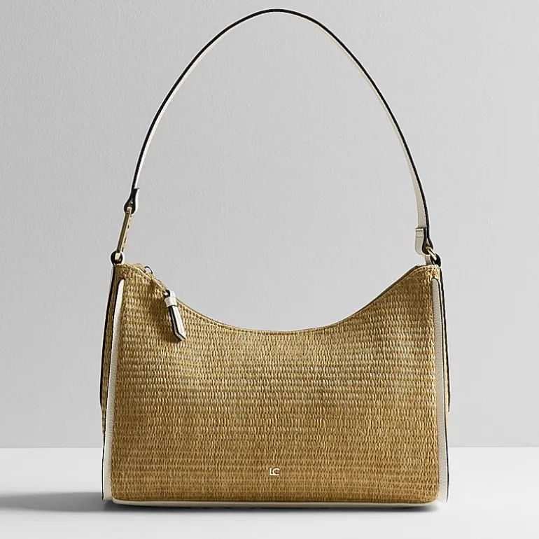 Liz Claiborne Straw Carter Shoulder Bag