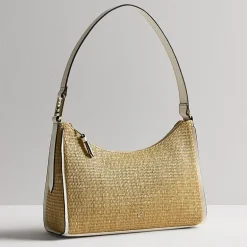 Liz Claiborne Straw Carter Shoulder Bag