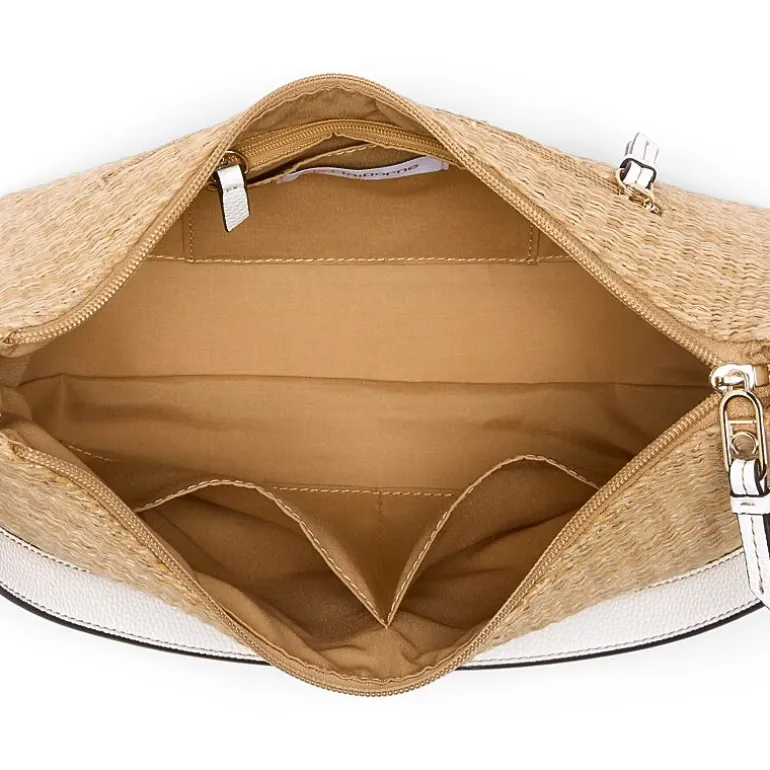 Liz Claiborne Straw Carter Shoulder Bag