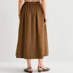 Liz Claiborne Studded Womens Midi Flared Skirt