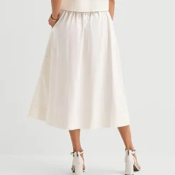Liz Claiborne Studded Womens Midi Flared Skirt