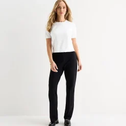 Liz Claiborne Tall Womens Crew Neck Short Sleeve Pullover Sweater