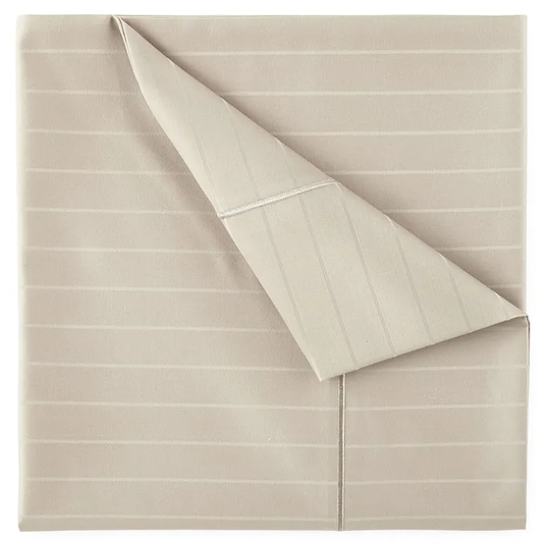 Liz Claiborne 600TC Cotton Sateen Dobby Stripe Wrinkle Free Sheet Set