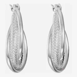 Liz Claiborne® Twisted Hoop Earrings