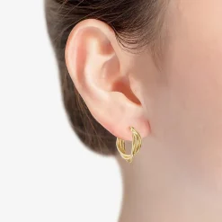 Liz Claiborne® Twisted Hoop Earrings