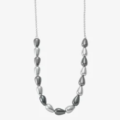 Liz Claiborne Two Tone Beaded Womens 17 Inch Collar Necklace