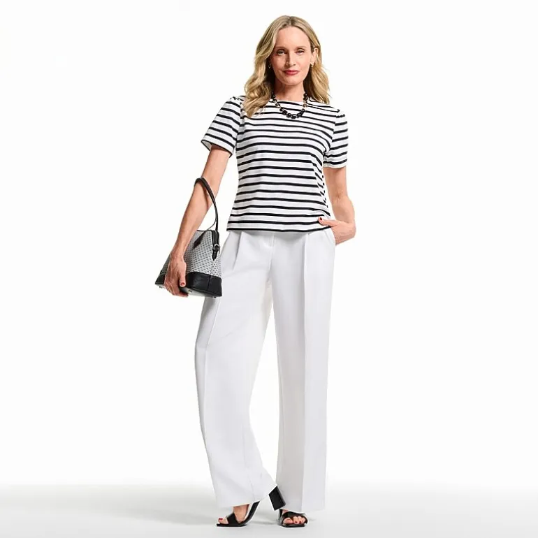 Liz Claiborne Womens Crew Neck Short Sleeve T-Shirt