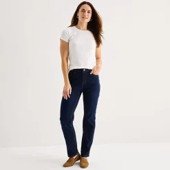 Liz Claiborne Womens Crew Neck Short Sleeve T-Shirt