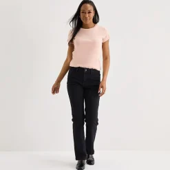 Liz Claiborne Womens Crew Neck Short Sleeve T-Shirt