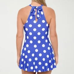 Liz Claiborne Womens Dots Swim Dress
