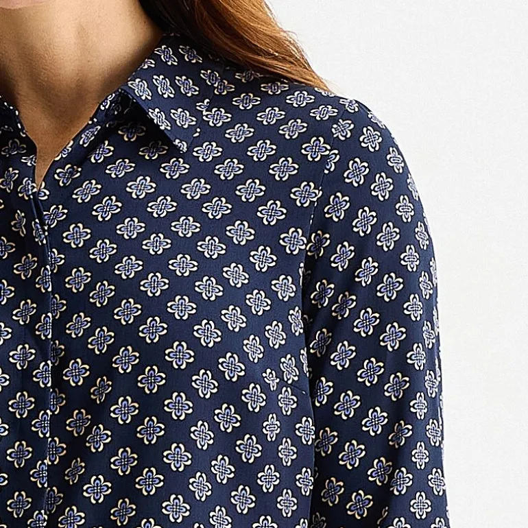 Liz Claiborne Womens Fitted Long Sleeve Regular Fit Button-Down Shirt