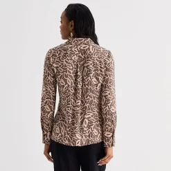 Liz Claiborne Womens Fitted Long Sleeve Regular Fit Button-Down Shirt
