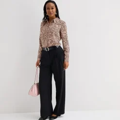 Liz Claiborne Womens Fitted Long Sleeve Regular Fit Button-Down Shirt