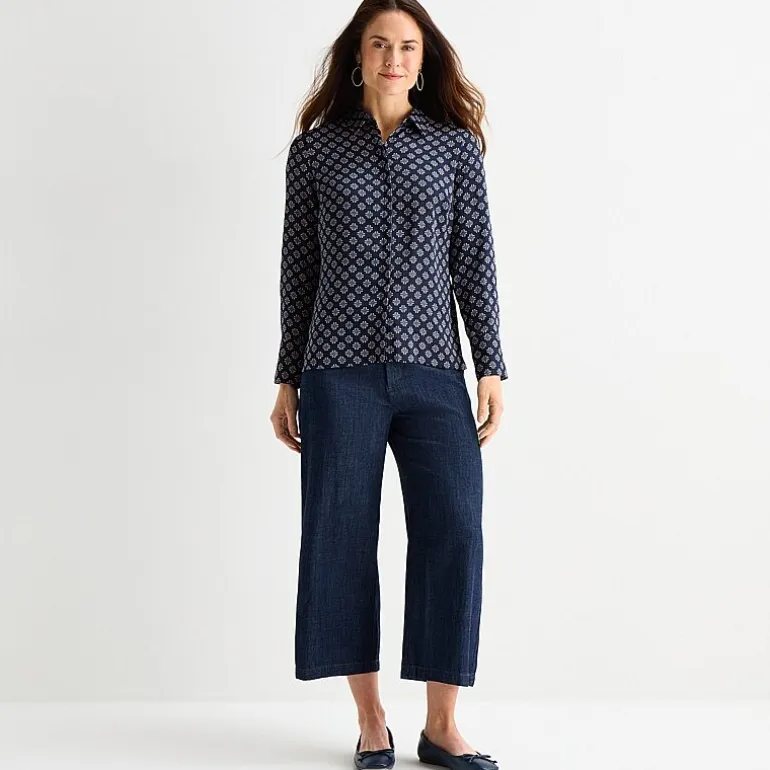 Liz Claiborne Womens Fitted Long Sleeve Regular Fit Button-Down Shirt