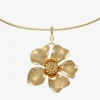 Liz Claiborne Womens Flower 17 Inch Pendant Necklace