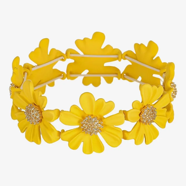 Liz Claiborne Womens Flower Stretch Bracelet