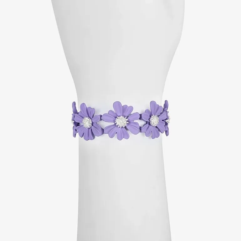 Liz Claiborne Womens Flower Stretch Bracelet