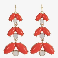 Liz Claiborne Womens Glass Drop Earrings