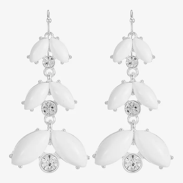 Liz Claiborne Womens Glass Drop Earrings