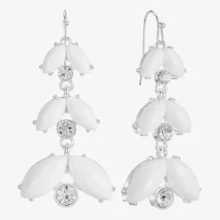 Liz Claiborne Womens Glass Drop Earrings