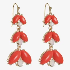 Liz Claiborne Womens Glass Drop Earrings