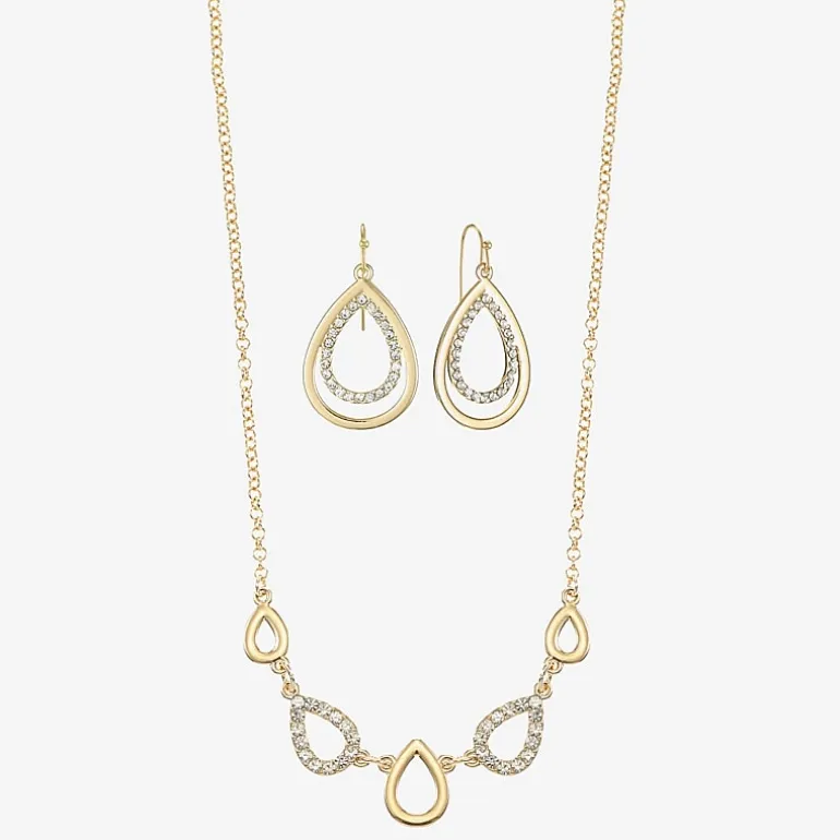 Liz Claiborne Womens Glass 2-pc. Jewelry Set